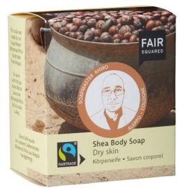 Fair Squared Body Soap (Shea) Dry Skin (includes cotton soap bag) 8 x 80g