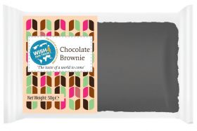 Wish4 Fairtrade Chocolate Brownie 50g x1