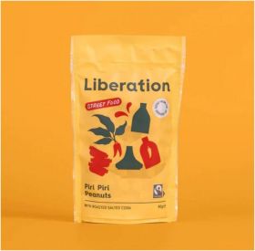 Liberation Fairtrade Piri Piri Peanuts & Salted Corn 90g x12