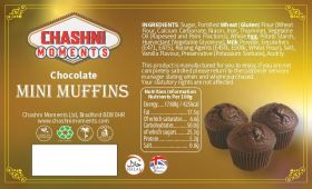 Chashni Moments 6 Mini chocolate Muffins x8