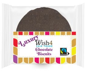 Wish4 Fairtrade individual Chocolate Biscuits 70g x24