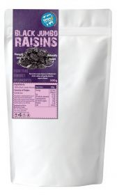 SINGLE Wish4 Fair Trade Black Jumbo Raisins 500g