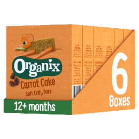 Organix Carrot Cake Soft Oaty Bars 138g x6