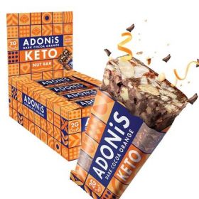 ADONiS Low sugar Dark Cocoa Orange Keto Nut Bar 35g x16