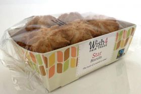 Wish4 Fairtrade Star Biscuits 220g x12