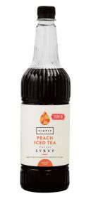 Simply Sugar Free Peach Iced Tea Syrup 6 x 1ltr