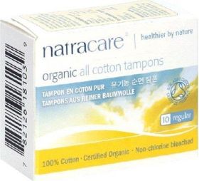 Natracare Organic Cotton Tampons Regular 10's x20