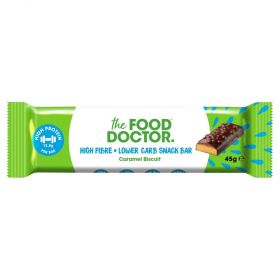 The Food Doctor Caramel Biscuit Bar 45g x12
