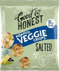 Good & Honest Popped Veggie soya,potato,black & green pea salted 23g x24