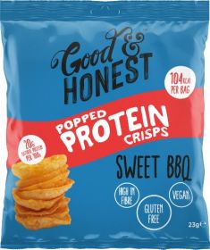 Good & Honest Popped protein sweet BBQ  23g x24