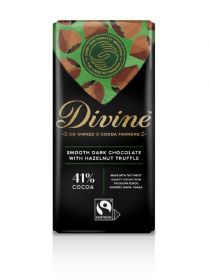 Divine FT Dark with Smooth Hazelnut Chocolate 90g x15
