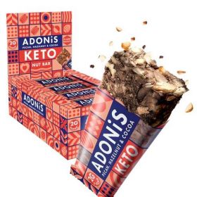 ADONiS Low Sugar Pecan, Hazelnut & Cocoa Keto Nut Bar 35g x16