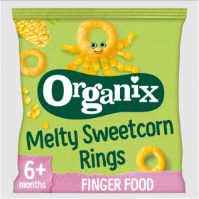 Organix Sweetcorn rings 20g x1