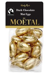 Moetal Fairtrade Dark Chocolate Mini Eggs 150g x12