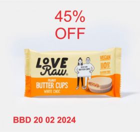 Clearance | 20/02/2024 | Love Raw White Chocolate Peanut Butter Cups |x18
