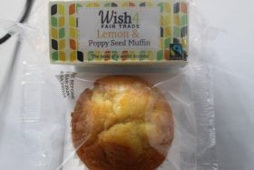 Wish4 Fairtrade Lemon and Poppy Seed Muffins 50g x12