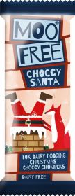 Moo Free Santa Chocolate Bars with Cereal Balls 30g x15