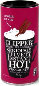 Clipper Fairtrade Instant Hot Chocolate Tubs 350g x1