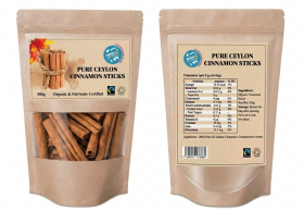 SINGLE Wish4 Fairtrade Ceylon Cinnamon Sticks 500g