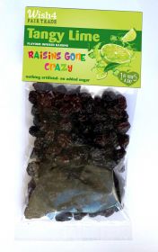 Wish4 Fairtrade Natural Tangy Lime Flavoured Raisins 70g x12