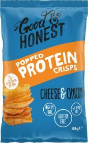 Good & Honest Popped protein cheese & onion 85g x8