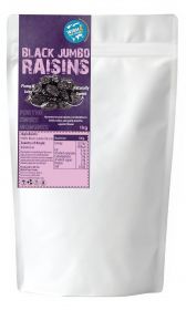 SINGLE Wish4 Fair Trade Black Jumbo Raisins 1kg
