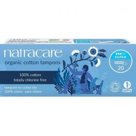 Natracare Organic Cotton Tampons Regular 20's x12