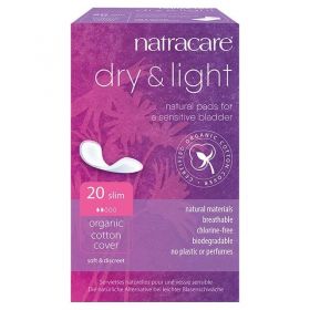 Natracare Dry & Light Inco Pads Slim 20's x6