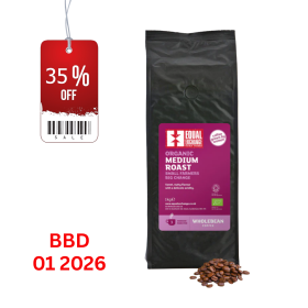 Equal Exchange ORG Medium Roast Coffee Beans 1kg x6