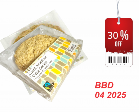Wish4 Fairtrade Giant American Oatie Cookies 60g x14