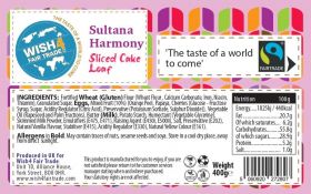 Wish4 Fair Trade Sultana Harmony Sliced Cake Loaf 400g x10
