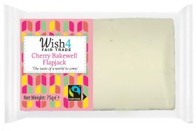 Wish4 Fairtrade Cherry Bakewell Flapjack 75g x1