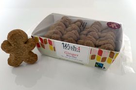 Wish 4 Fairtrade Gingerbread Men Biscuit x12
