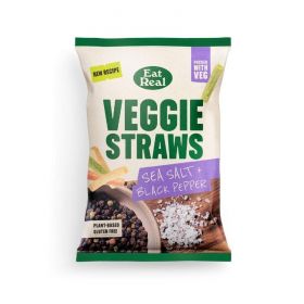 Eat Real Veggie Straws Sea Salt Black Pepper 110g x10