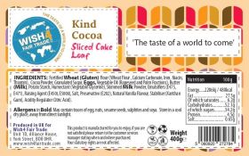 Wish4 Fair Trade Kind Cocoa Sliced Cake Loaf 400g x10