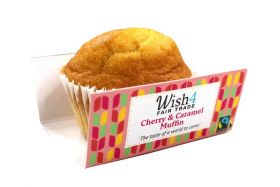 Wish4 Fairtrade Cherry and Caramel Muffins 50g x12