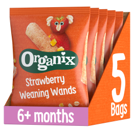 Organix Strawberry Weaning Wands25g x5