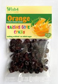 Wish4 Fairtrade Natural Orange Flavoured Raisins 30g x18