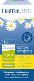 Natracare Organic Cotton Applicator Tampons - Regular 16's x12