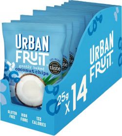 Urban Fruit Gently Baked Coconut Chips Multipack (4's) 18g x4