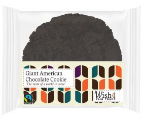 Wish4 Fairtrade Giant American Chocolate Cookies 60g x14