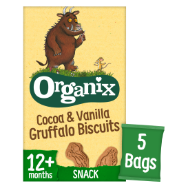Organix Gruffalo Cocoa & Vanilla Biscuits 100g x3