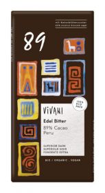 Vivani Organic Superior Dark 89 % Cocoa Peru 80g x10