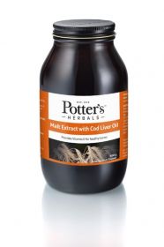 Potter's Herbals Malt Extract and Cod Liver Oil with Butterscotch 650g x6