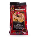 Walkers Mini Choc Chip Shortbread Rounds Bag 125g x12