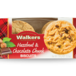 Walkers Hazelnut & Chocolate Chunk Biscuits 150g x6