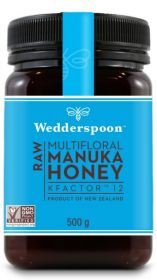 Wedderspoon KFactor 16 Raw Manuka Honey 500g x1