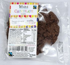 Wish4 Fairtrade Tuckshop Chocolate Cookie 35g x24