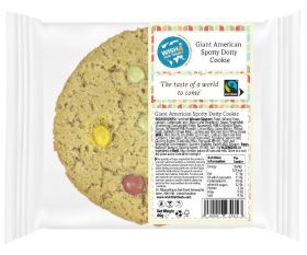 Wish4 Fairtrade Giant American Fruit and Lemon Cookies 60g x14