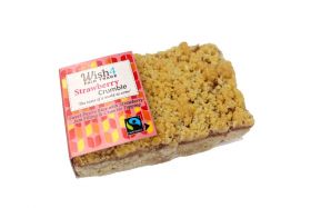 Wish4 Fairtrade Strawberry Crumble 50g x14